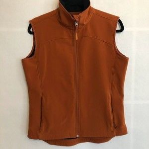 Fossa Women's Medium Orange Fleece Lined Vest